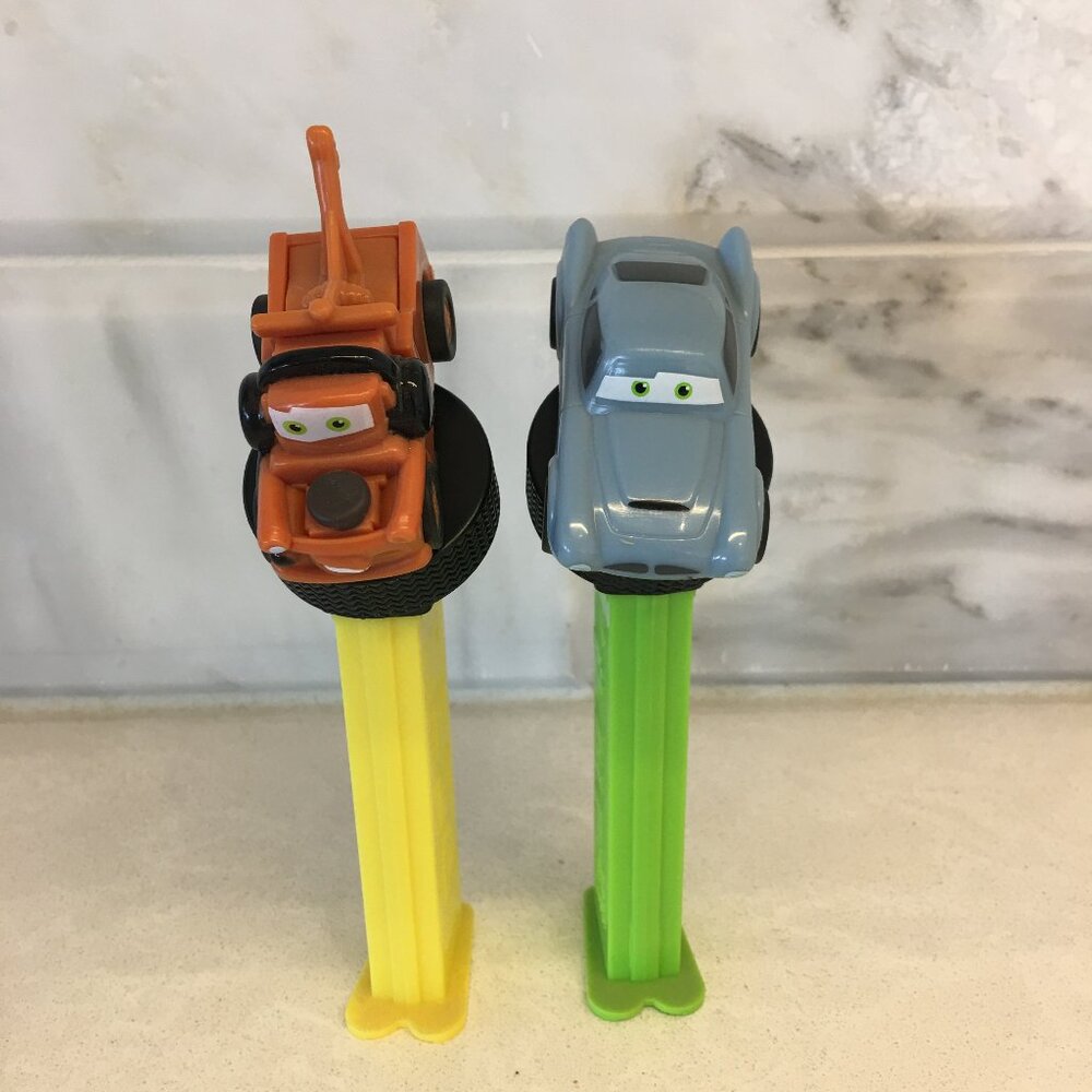 Disney Cars Pull & Go Sally & Mator Pez Dispensers